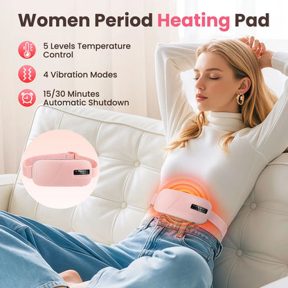 Wireless Heating Pad Menstrual Heating Massager Belt Abdominal Belt Period Relief Thermal Massager Belly Warm Palace Belt