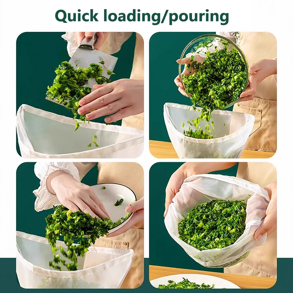 Soy Milk Bag Reusable Mesh Strainer Bag Multi-Function Brew Filter Bag Fine Mesh Food Strainer Bag for Cheese Making