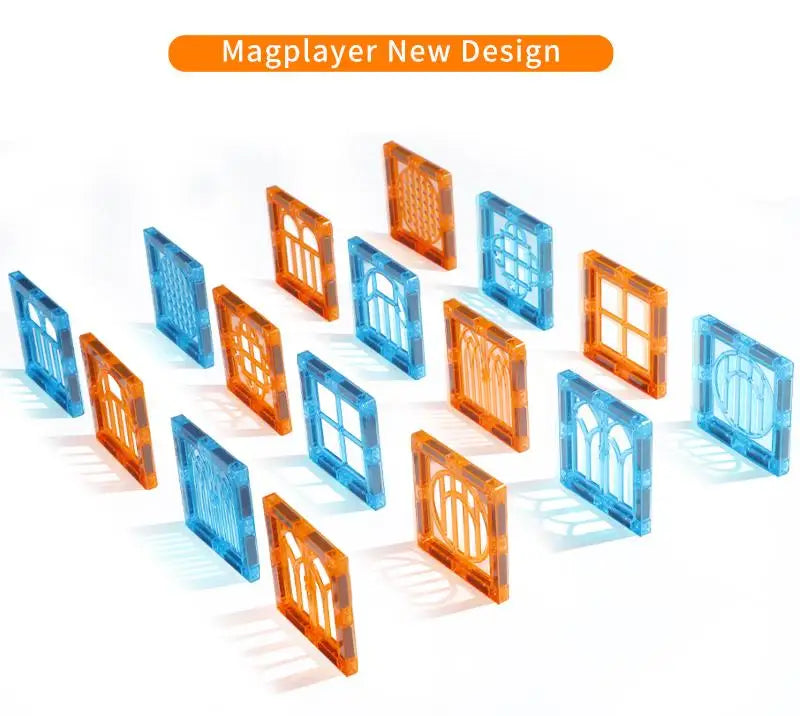 Magnetic Building Blocks Set Construction Game Children Montessori Educational Magnets Toys Magnetic Tiles For Toddlers Gift