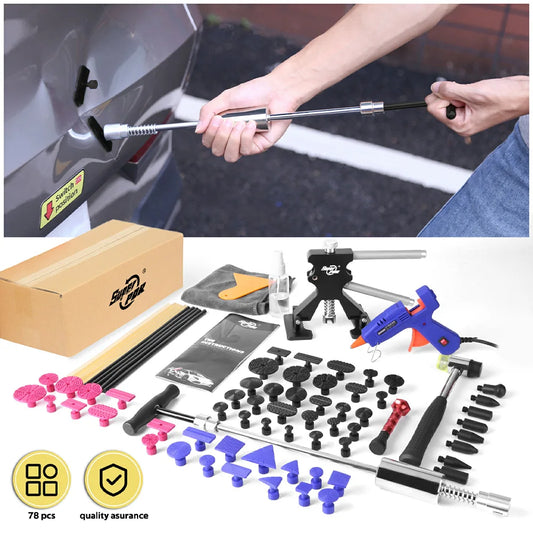 PDR Car Dent Repair Tools Kits,Professional Auto Body Dint Hail Damage Tools Kit,Paintless Dent Removal Puller Tool