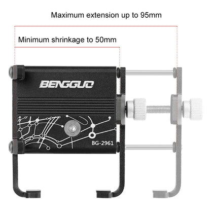 Bicycle Phone Reliable Mount Aluminium Alloy MTB Phone Mount Stand Adjustable Bike Phone Nonslip Holder Fixed Navigation Bracket