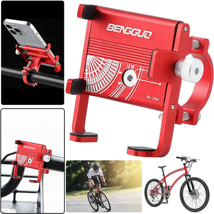 Bicycle Phone Reliable Mount One-Hand Operation Bike Phone Stand Shockproof MTB Phone Mount Stand for 50-95mm Width Mobile Phone
