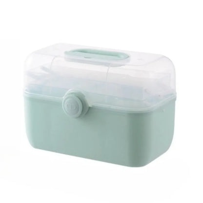 Large Capacity Family Medicine Organizer Box Portable First Aid Kit Medicine Storage Container Family Emergency Kit Box Storage