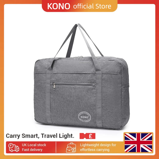EasyJet-Approved 45x36x20cm Underseat Cabin Bag - Foldable Carry-On Duffel for Travel, Weekend & Overnight Trips