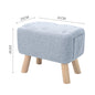 【Breeins】Linen Upholstered Ottoman Footstool with Pocket Chair Sofa Home Decoration