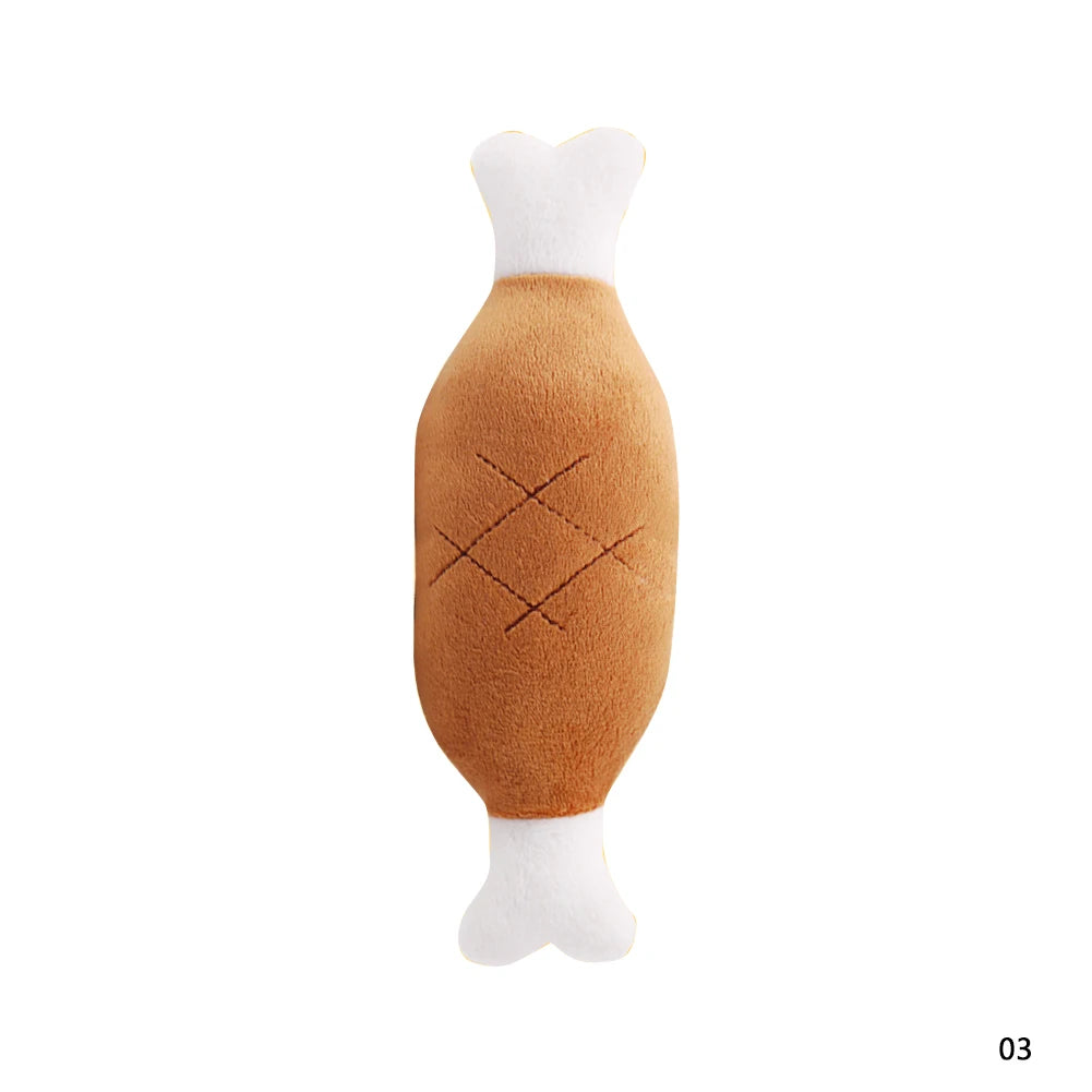 1Pc Pet Toys Fruit Animals Cartoon Dog Toy Stuffed Squeaking Cute Plush Puzzle for Dogs Cat Chew Squeaker Squeaky Toy