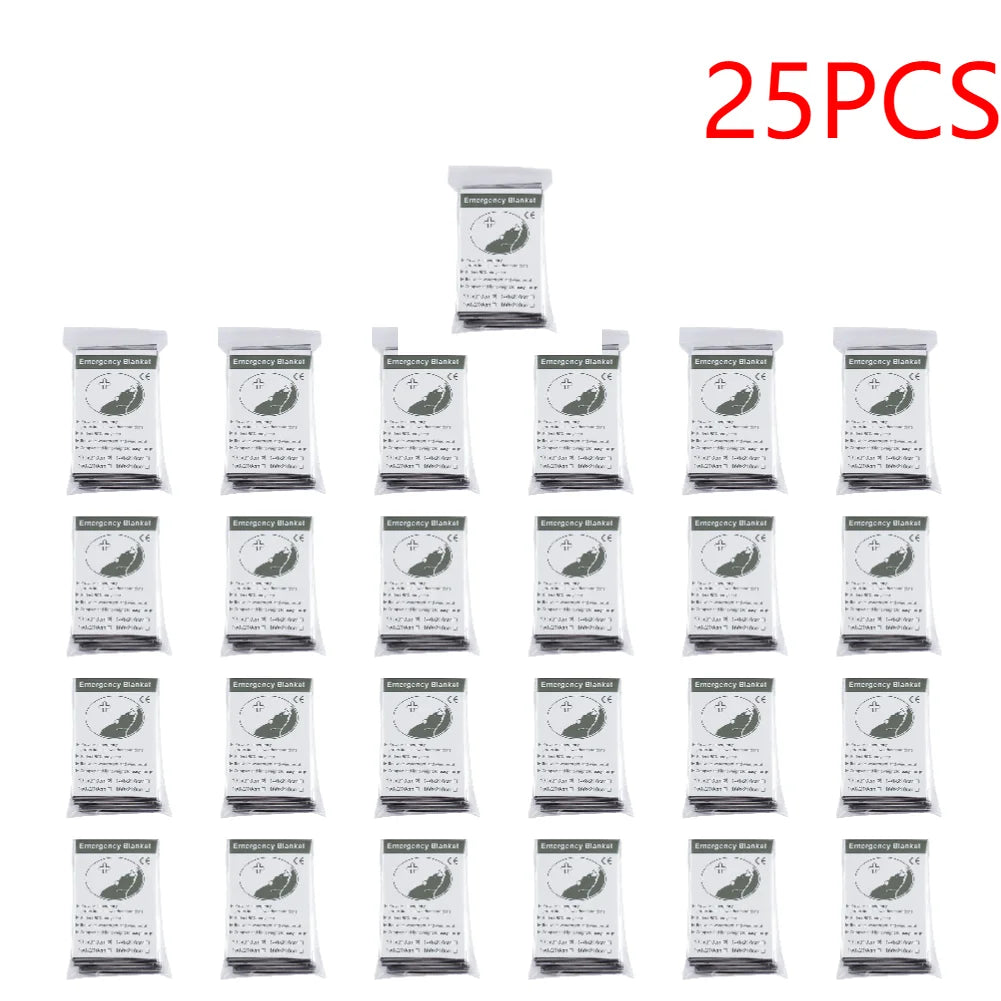 30-1PCS Emergency Rescue Blanket Outdoor Survive First Aid survival blanket Military Rescue Kit Rescue Foil Thermal Blanket ﻿