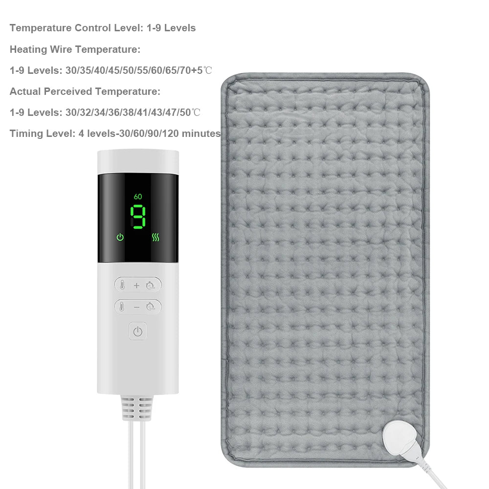 Electric Heating Pad for Cramp Menstrual Hand Foot Winter Warmer 9 Temperature Heated Blanket Office Mat Home Use Legs Warming