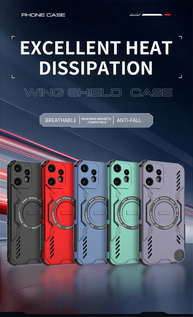 Lens Protection Heat Dissipation Case For Nothing CMF Phone 2 Pro Cover Magnetic Wireless Charging Shell Fundas Coque