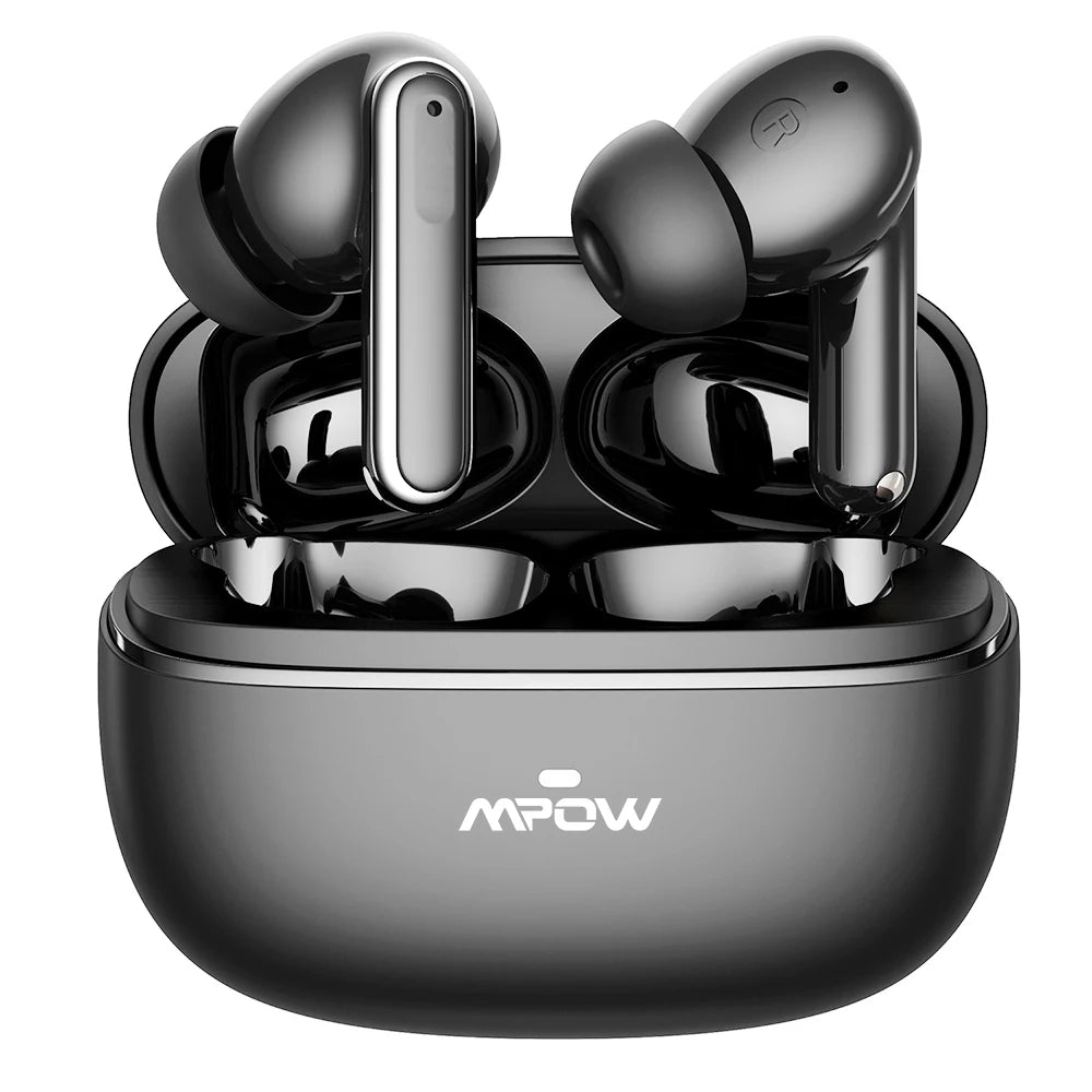 Mpow LX-10 Touch Screen Bluetooth 5.4 Earphones ANC Active Noise Cancelling Headphones In-ear Stem Touch Bluetooth Headphones