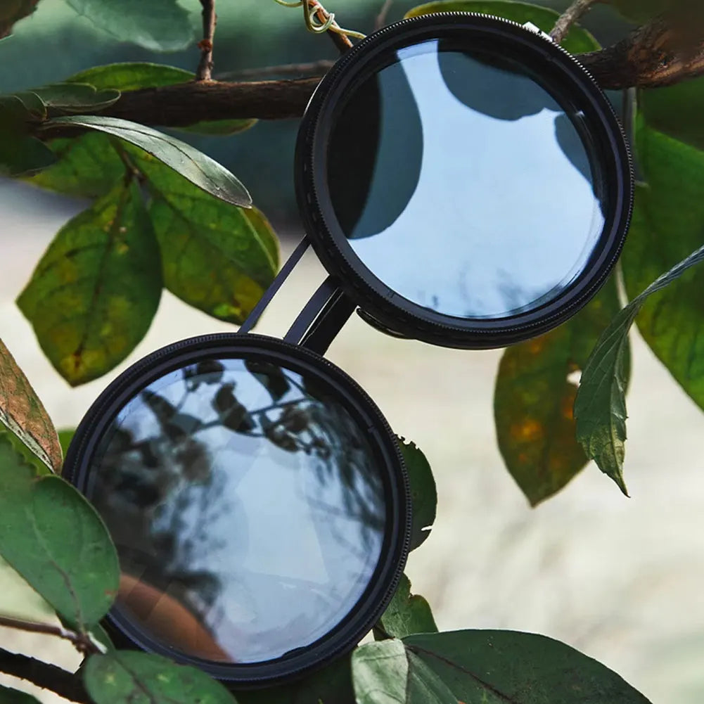 ND9 adjustable dimming sunglasses Retro Punk round men's outdoor fishing UV400 polarized driving sunglasses for Driving Fishing