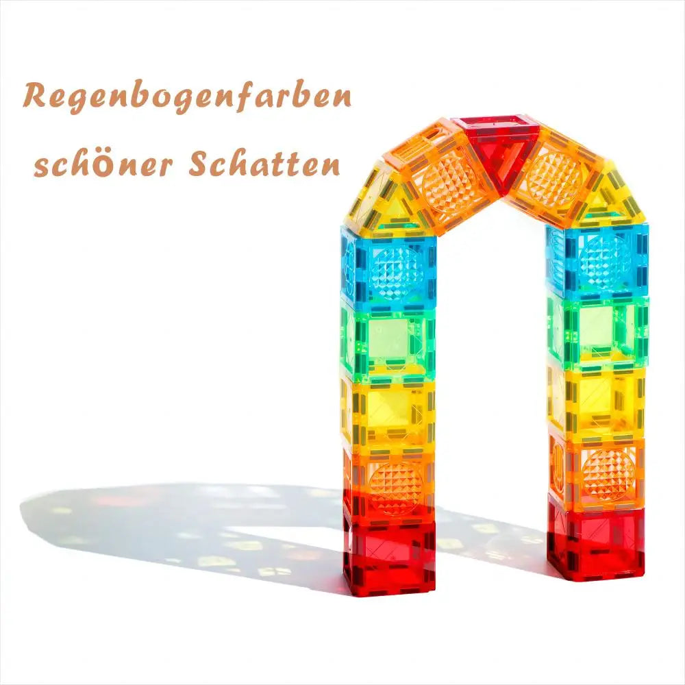 Magblock 86pcs Magnetic Building Blocks Construction Set Magnet Tiles Boys Girls Montessori Educational Game Toys For Kids Gifts