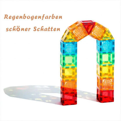 Magblock 86pcs Magnetic Building Blocks Construction Set Magnet Tiles Boys Girls Montessori Educational Game Toys For Kids Gifts