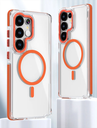 High Transparency  Magnetic Phone Case for Samsung Galaxy S25 S24 S23  Ultra S21 FE A56 A36 A26  A53 Magnetic Bracket Cover