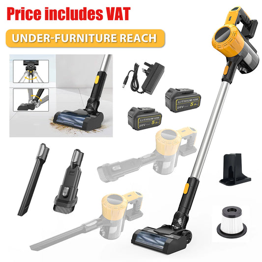 2x Battery Vacuum Cleaner Replace for De-Walt 18V Battery XR Cordless Handheld Stick Floor Car Clean 3 IN1 with Charger