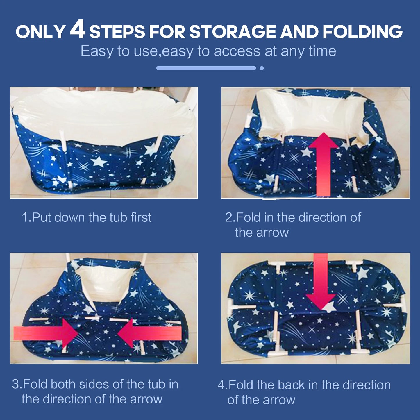 Portable Folding Bathtub For Adult Babies Children Swimming Pool Large Plastic Bathtub Ice Bath Bucket Insulation Bathing SPA