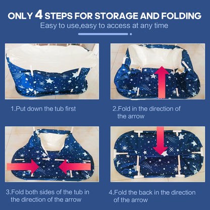 Portable Folding Bathtub For Adult Babies Children Swimming Pool Large Plastic Bathtub Ice Bath Bucket Insulation Bathing SPA