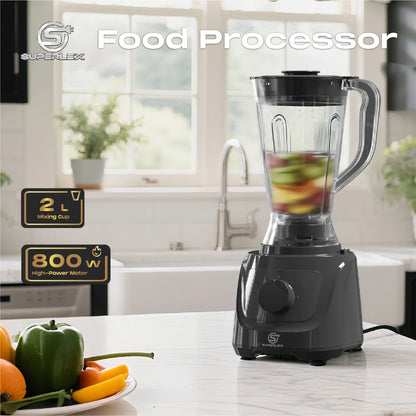 SUPERLEX 10-in-1 Multifunctional Blender for Mixing Food 2L 800W Fully Equipped Adjustable Speed Fruit Food Breaking Machine New