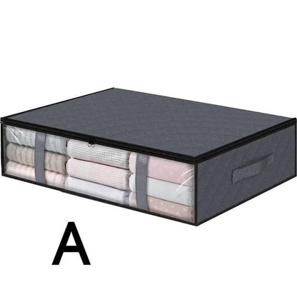 Underbed Storage Bag Portable Foldable Quilt Bag Wardrobe Clothes Storage Box Dustproof Organizer Home Dust-proof Organizer Box