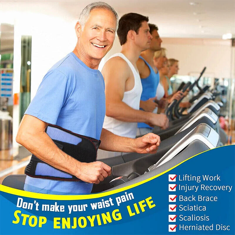 Adjustable Back Support Belt for Men Women Lumbar Brace for Lower Back Pain Relief Mesh Breathable Wrap Band Sciatica Back Brace