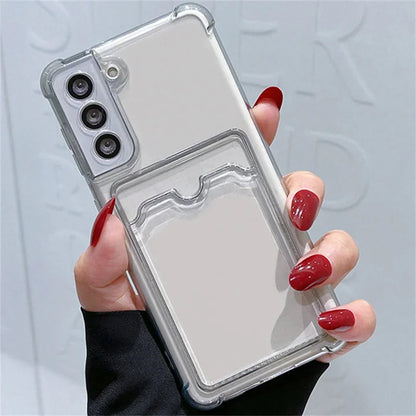 Clear Wallet Case for Samsung Galaxy A56 A55 A36 A26 A16 5G Card Cases Galaxy A54 A35 A25 A15 A34 A24 A14 A53 A33 A23 A52 Cover