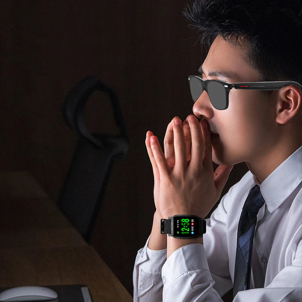 Smart Glasses AI Voice Assistant Camera Glasses BT Audio Glasses (Sunglasses)