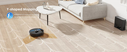 Lubluelu SL60 Max 3-in-1 Robot Vacuum Mop - 5000Pa Suction Pet Hair Long Hair Friendly LDS9.0 LiDAR 24 No-Go Zones APP Control