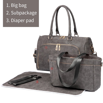 Men's Travel Duffel Bag - Large Capacity Waxed Canvas Luggage for Outdoor Trips, Portable Carry-On Handbag