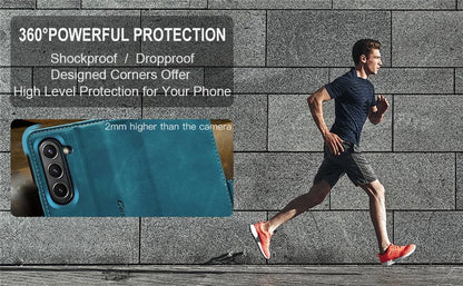 CaseMe Retor Leather Wallet Card Slot Phone Case for Samsung Galaxy Z Fold 7 6 5 4 Fold5 Fold6 Shockproof Flip Stand Cover Coque