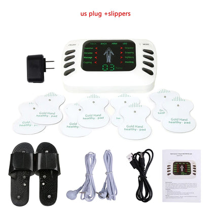 Electric Massager with 8 Massage Modes TENS Low Frequency Pulse EMS Muscle Stimulator for Relaxation