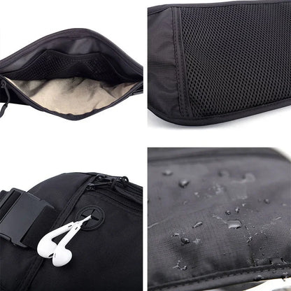 Outdoor Anti-theft Invisible Mobile Phone Waist Bag Passport Bag Multifu IDBags Sports Running Close Fitting Fashion Waist Packs