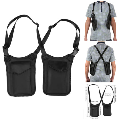 Portable Underarm Wallet Tactical Anti-Theft Secret Holster Crossbody Shoulder Hidden Bag For Passport Phone Keys Credit Cards