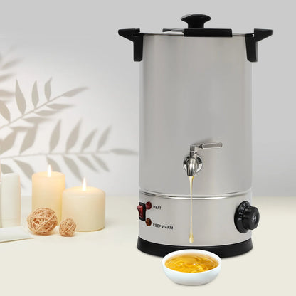 10L Wax Melter Electric Wax Melting Pot 304 Stainless Steel Wax Melting Equipment 1800W 220V-240V UK