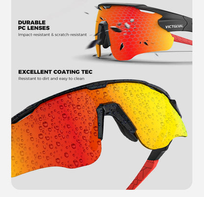 VICTGOAL Photochromic Cycling Sunglasses for Men Women Sports UV400 Protection Bicycle Eyewear MTB Mountain Road Bike Eyeglass