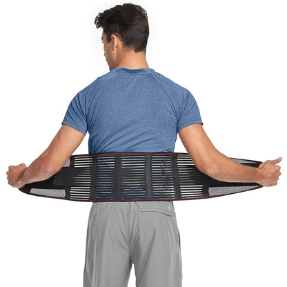 Adjustable Back Support Belt for Men Women Lumbar Brace for Lower Back Pain Relief Mesh Breathable Wrap Band Sciatica Back Brace