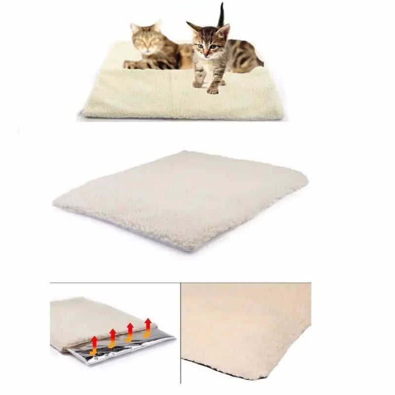 Self Heating Dog Bed Mat Pad Self Soft Warm Pet Cat Rug Thermal Washable Pad Washable Pillow Pet Supplies