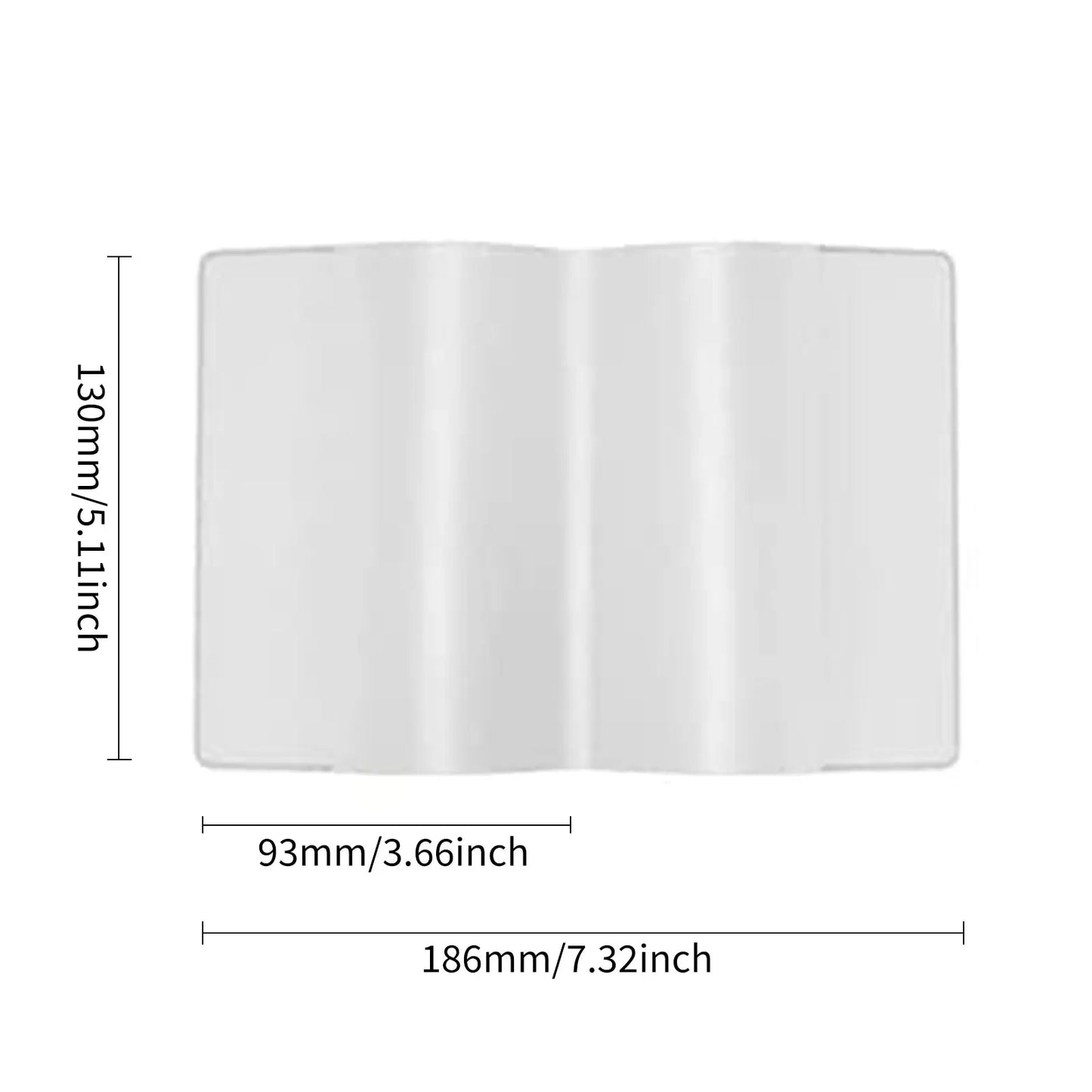 5PCS Transparent Passport Cover Dirt Protection PVC Clear Passport Holder Passport Case for Credit Card Passport Protect