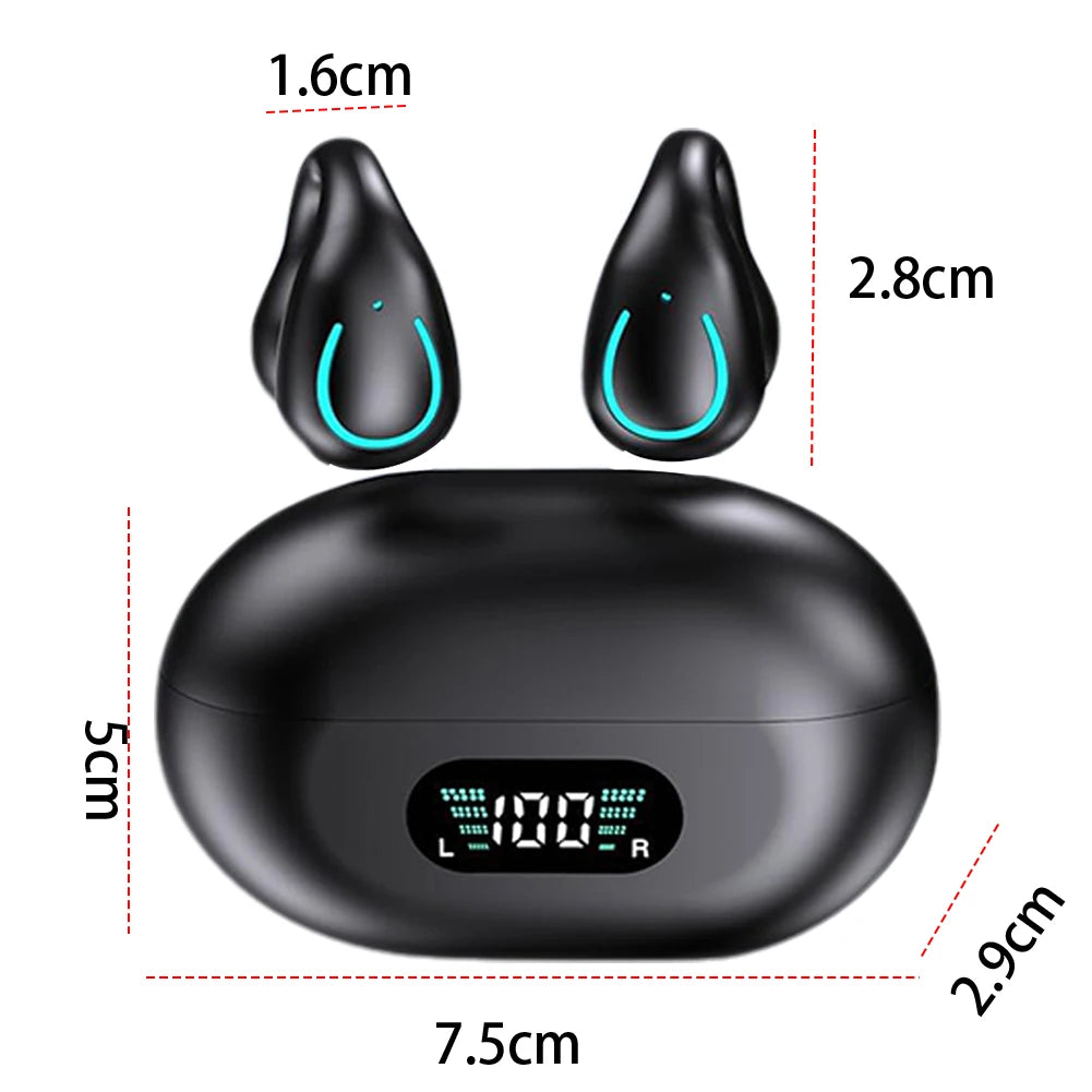 YYK-Q71 Q80 Wireless Bluetooth Translation Earbuds LED Digital Display Type-C Charging Translators Headphone For Travel Business