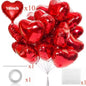 60in Standing Cute Love Teddy Bear-Shaped Balloon for Romantic Valentine's Day Proposal Wedding Birthday Party Decoration