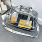 Transparent PVC Weeks Travel Duffel Bag Large Capacity Hand Luggage Bag Lightweight Portable Multifunctional for Swimming Hiking