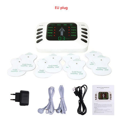 Electric Massager with 8 Massage Modes TENS Low Frequency Pulse EMS Muscle Stimulator for Relaxation