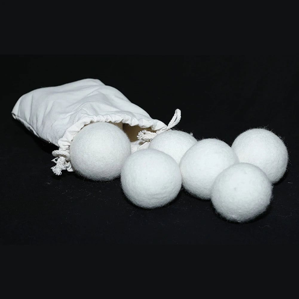 10-1PC Wool Dryer Balls Fabric Virgin Reusable Softener Laundry 3/4/5cm Dry Kit Ball Practical Home Washing Ball Wool Dryer Ball