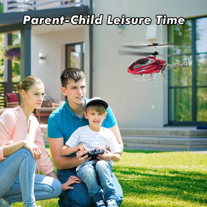 VATOS RC Helicopter for Boys 2.4G Remote Control Helicopter LED Light for Kids Fixed Height One-Key Take-Off Indoor Plane Gifts