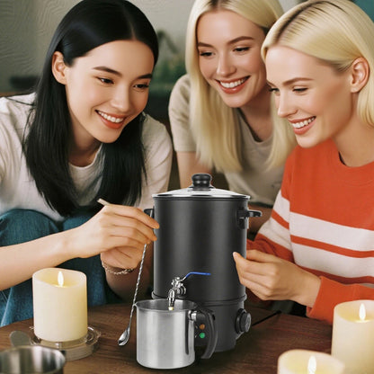 6L Candle Melting Pot Large Capacity Electric Wax Melt Machine Stainless Steel Wax Melting Furnace for Candle Soap Making