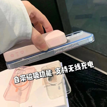 Luxury Transparent Magnetic Clear Glitter Phone Case For iPhone 16 15 14 13 ProMax Plus Soft Shockproof Magsafe Silicone Cover