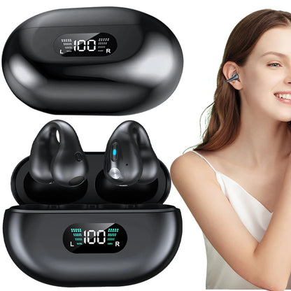 YYK-Q71 Q80 Wireless Bluetooth Translation Earbuds LED Digital Display Type-C Charging Translators Headphone For Travel Business