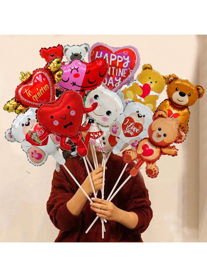 10pcs Valentine's Day Mini Balloon Love Bear Mini Balloon Valentine's Day Wedding Engagement Birthday Party Decoration