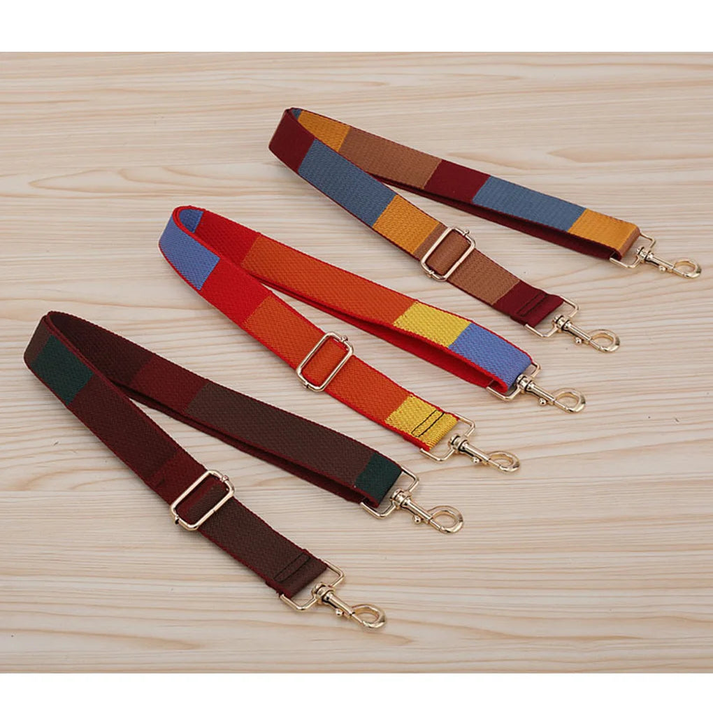 Handbag Shoulder Bag Strap Replacement Wide Crossbody Belt Handcraft Adjustable for Messenger Accessory red green