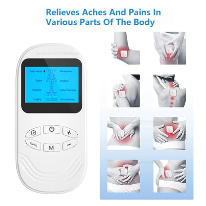 EMS Pulse 8 Modes Electric Muscle Stimulator for Waist Neck Body EMS Meridian Physiotherapy Pulse Muscle Relaxation Massager