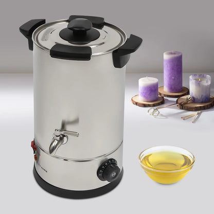 10L Wax Melter Electric Wax Melting Pot 304 Stainless Steel Wax Melting Equipment 1800W 220V-240V UK